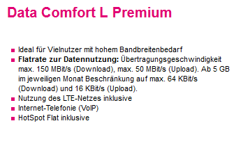 Telekom Data Comfort L Premium